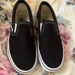 Black slip on Vans